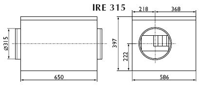 Вентиляторы в изолированном корпусе серии IRE 315 A/B/C