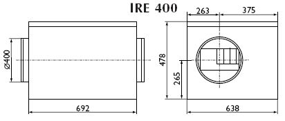 Вентиляторы в изолированном корпусе серии IRE 400 D/F