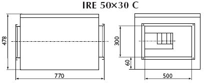 Вентиляторы в изолированном корпусе серии IRE 50x30 C