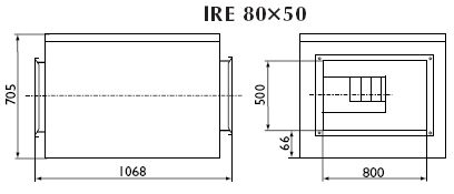 Вентиляторы в изолированном корпусе серии IRE 80x50